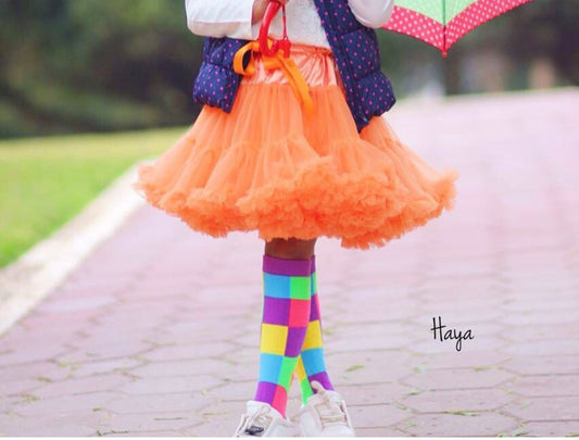 Orange tutu skirts