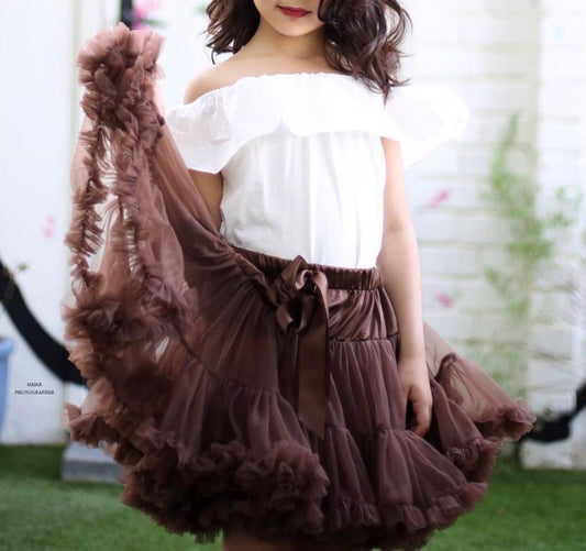Brown chocolate tutu skirt
