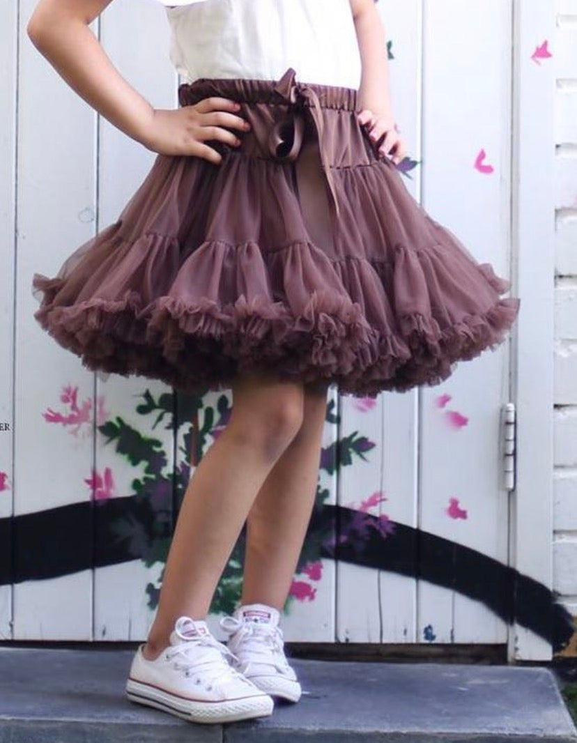 Brown chocolate tutu skirt
