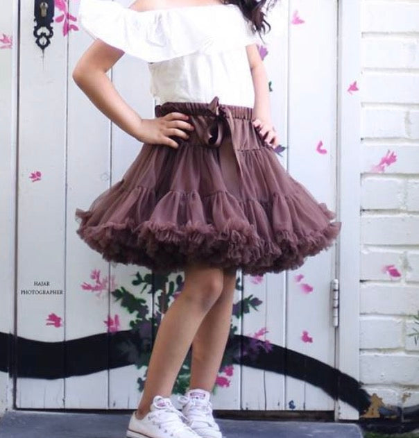 Brown chocolate tutu skirt