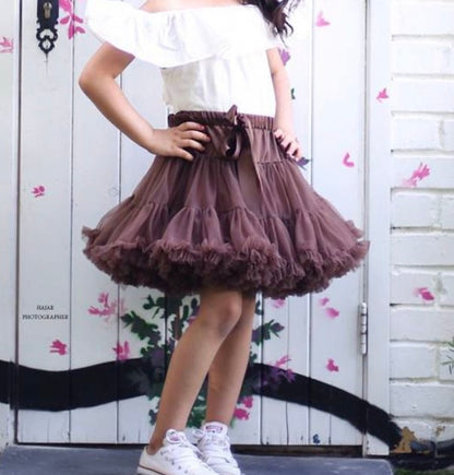 Brown chocolate tutu skirt